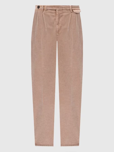 Вельветові штани Brunello Cucinelli бежеві