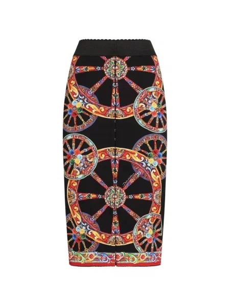 Lung fustă Dolce & Gabbana cu imagine negru