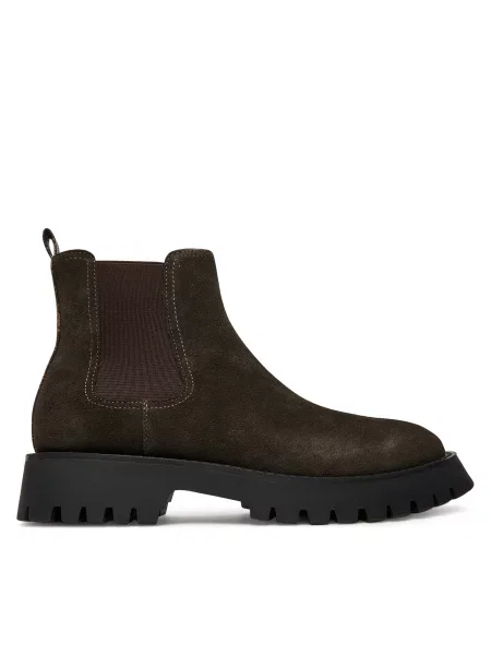 Μποτάκια με λάστιχο Guess FMTGOM καφέ