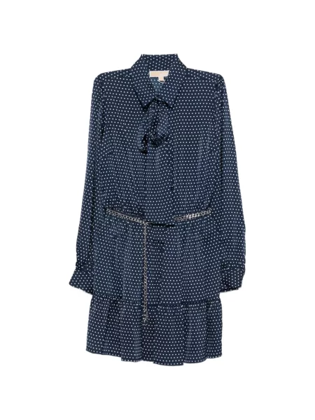 Rochie Michael Kors cu buline de costum albastru