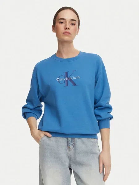 Calvin Klein Jeans Μπλούζα Monologo μπλε