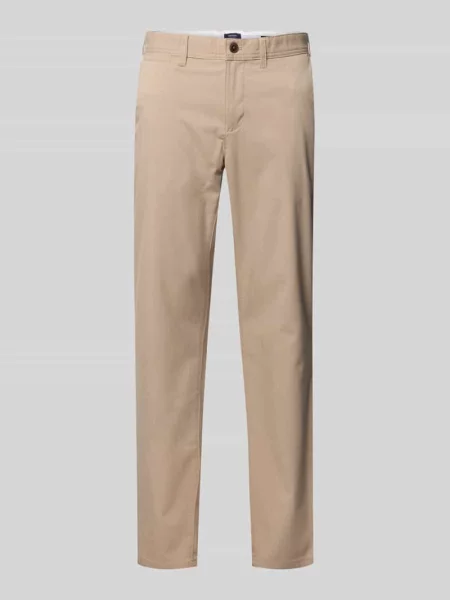 Spodnie materiałowe o kroju slim fit z dodatkiem Mcneal beżowe