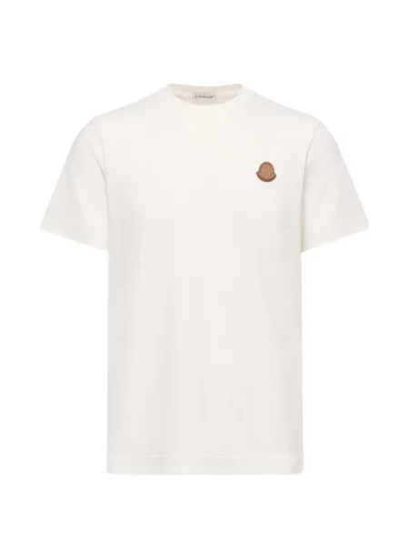 Tricou Moncler cu autograf alb