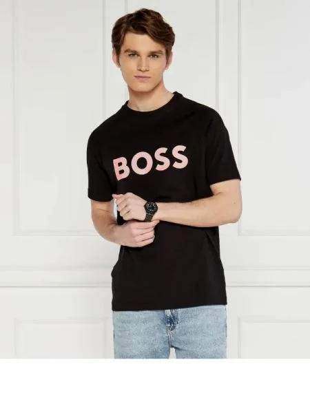 BOSS GREEN Póló Teebero fekete