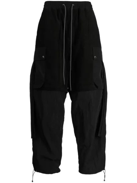 Cropp pantaloni Mostly Heard Rarely Seen de catifea cord negru