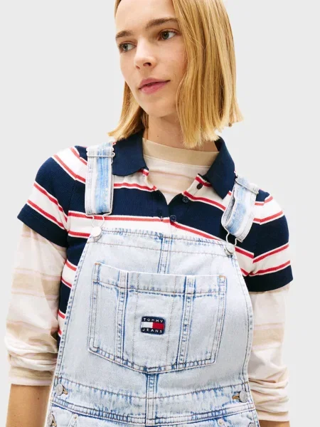 Джинсовий комбінезон Tommy Jeans блакитний