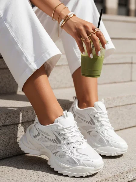 Sportowe sneakersy BLAZERO Dstreet białe