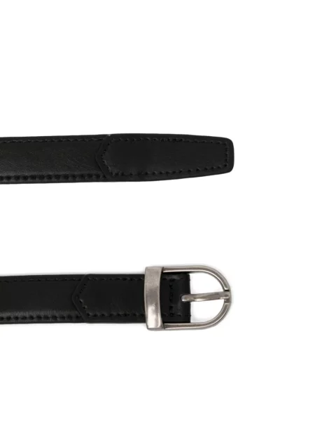 Cu centură curea Low Classic din piele clasică negru
