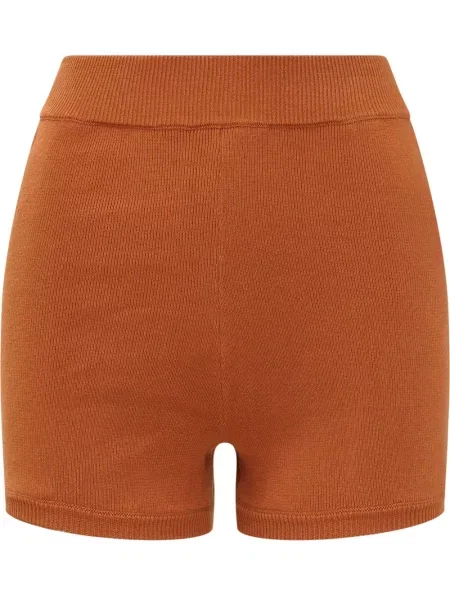 Szorty Mixik prążkowane brązowe