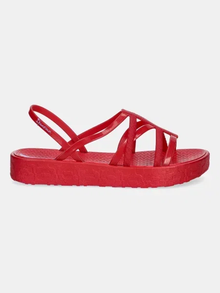 Босоножки Ipanema без каблука красные