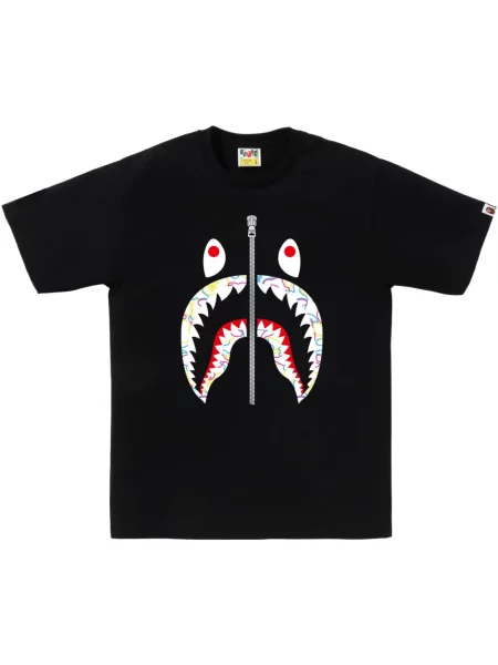 Tricou A Bathing Ape® cu imagine negru