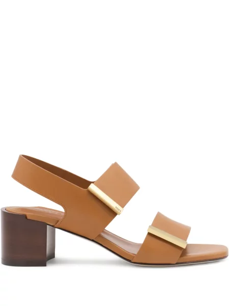 Sandale Tod's din piele cu bretele maro