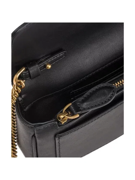 PINKO Torebki Kobieta ONE SIZE Skóra Pocket Love Bag One Simply czarny
