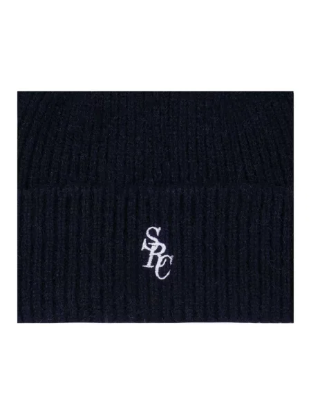 Sporty & Rich czapka wełniana SRC Cashmere niebieska