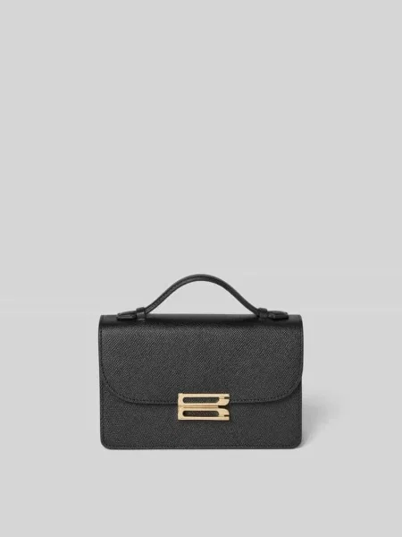 Torebka z detalem z logo Victoria Beckham czarna