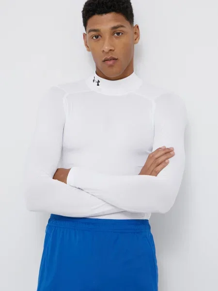 Hosszú ujjú hosszú hosszú ujjú póló Under Armour fehér