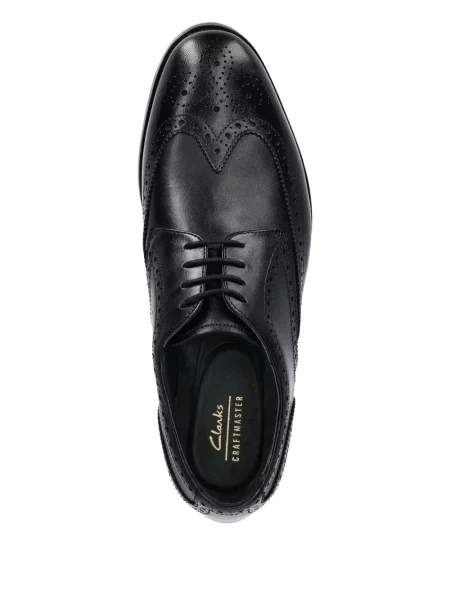 Кожаный брогове Clarks Originals черно