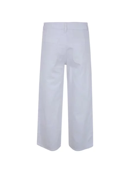 Džíny Lauren Ralph Lauren s vysokým pasem bílé