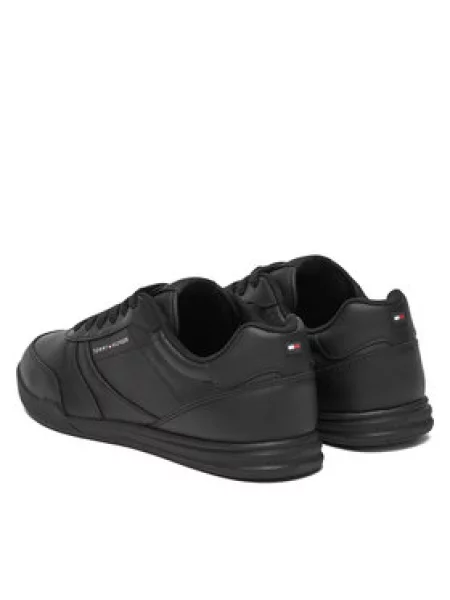 Kožené tenisky Tommy Hilfiger černé
