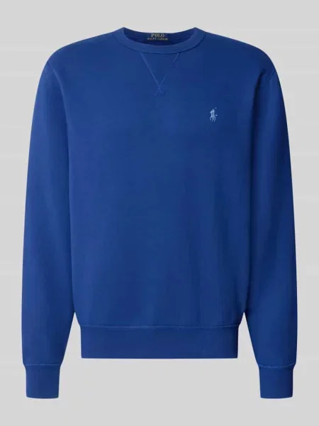 Bluza o kroju regular fit z mieszanki bawełny Polo Ralph Lauren niebieska