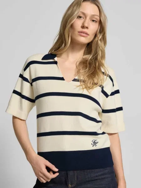 Regular Fit sweter z czystej bawełny Tommy Hilfiger beżowy