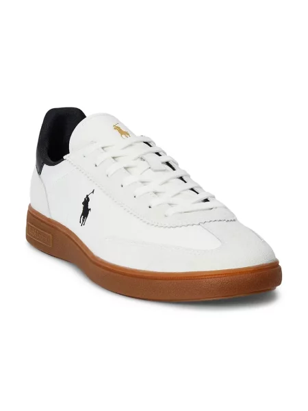 Кожаные кроссовки Polo Ralph Lauren белые
