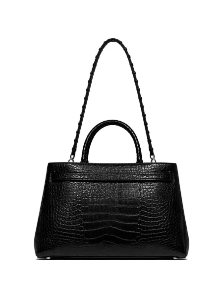 Geantă shopper John Richmond cu autograf negru