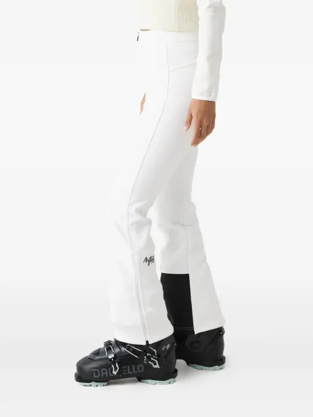 Pantaloni de schi Aztech Mountain softshell evazate alb