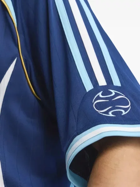 Ριγέ τρέξιμο παντελόνι Adidas από ζέρσεϋ μπλε
