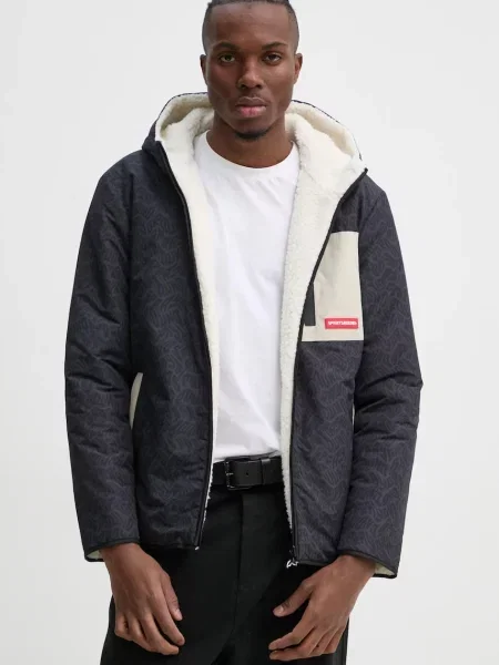 Двостороння куртка Sprayground перехідна сірий