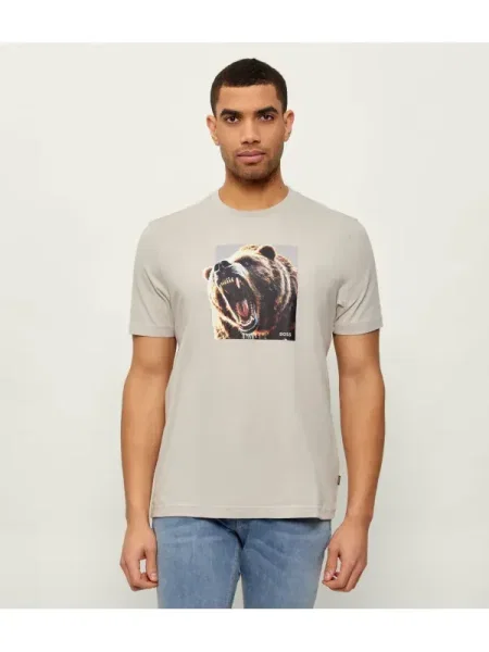BOSS ORANGE Tricou Te_Dobermann | regular fit bej