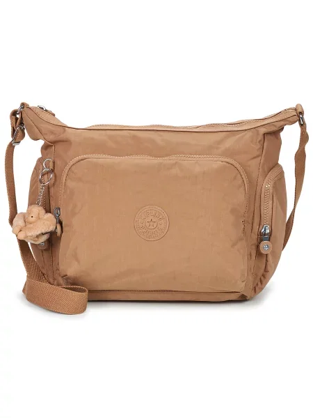 Crossbody torbica Kipling bež