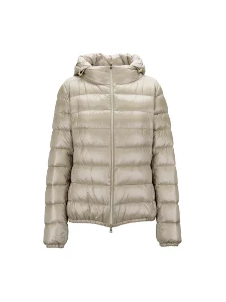 Kurtka puchowa Herno z kapturem beżowa