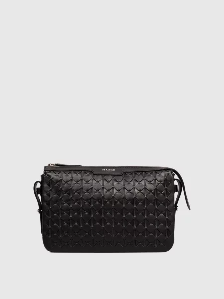 Кожаная сумка Serapian черная