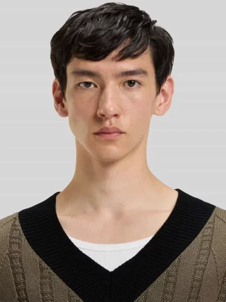 Sweter o kroju oversized z mieszanki żywej wełny Hugo