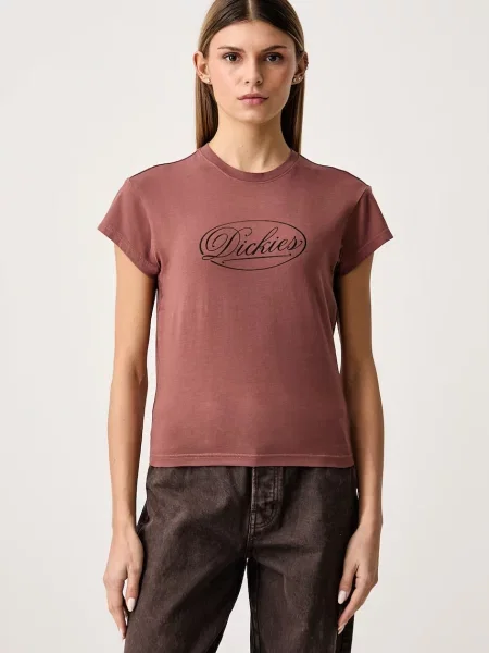 Dickies T-shirt z brązowa
