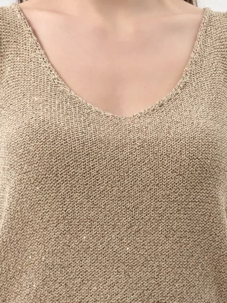 Топ Panicale Cashmere бежевий