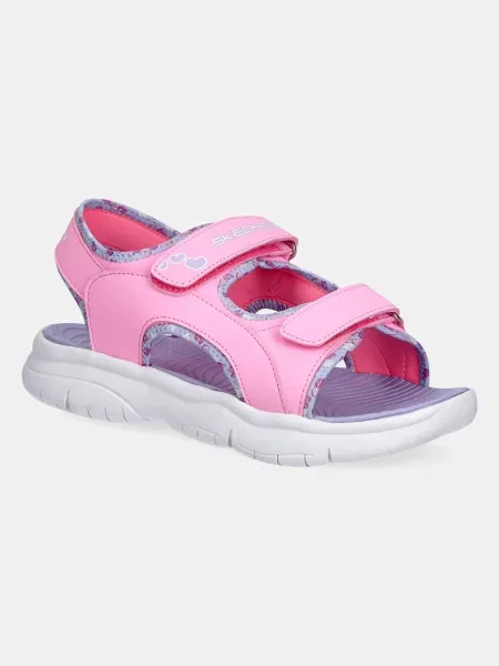 Skechers sandály FLEX SPLASH HEART GALORE růžové