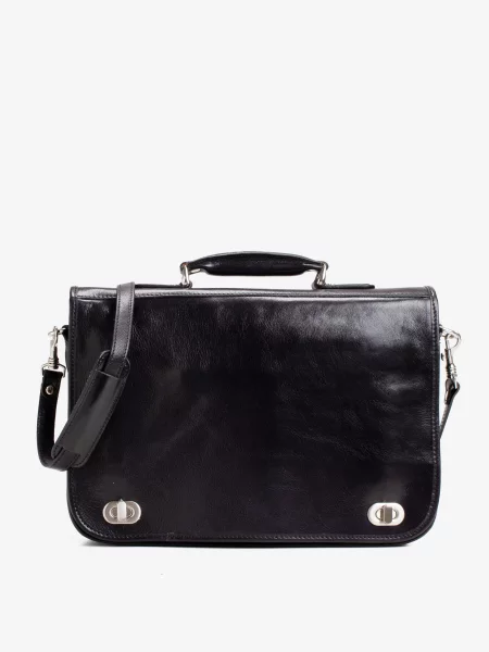 Кожаная сумка через плечо Inbag черная
