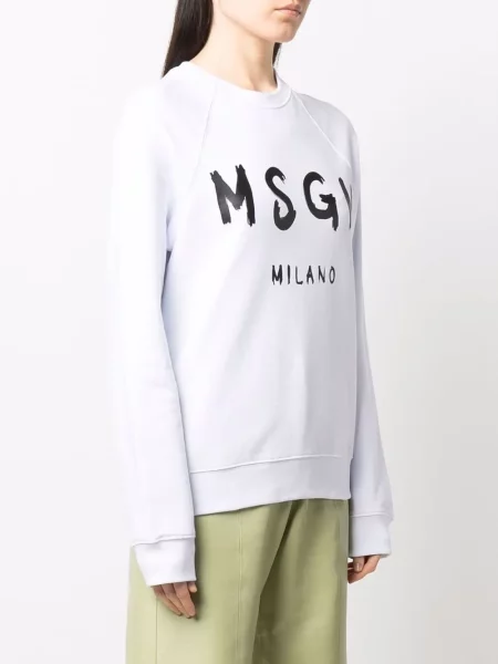 Mikina Msgm s potiskem bílá