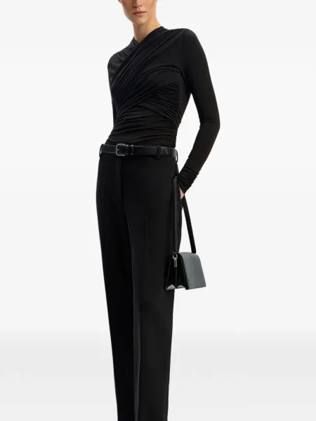 Bluzka 12 Storeez z falbankami drapowana czarna