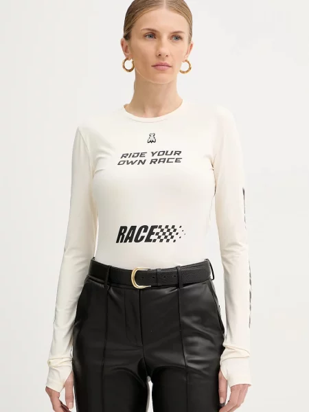 Tricou mânecă lungă Patrizia Pepe bej