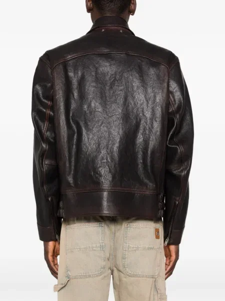 Geanta de piele Golden Goose auriu