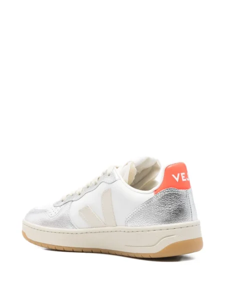 Sneakerși Veja V-10 din piele alb