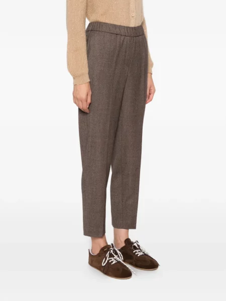 Pantaloni Peserico conici maro