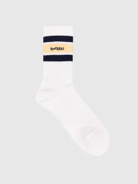 Шкарпетки Serif з вишивкою логотипа Sporty & Rich білі