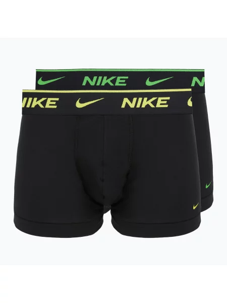 Boxeri pentru bărbați Nike Essential Cotton Stretch 2 pairs black pepper negru