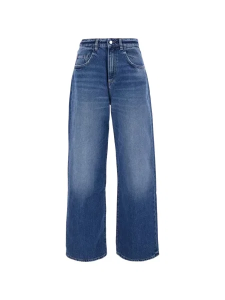 Blugi cu picior larg Icon Denim albastru
