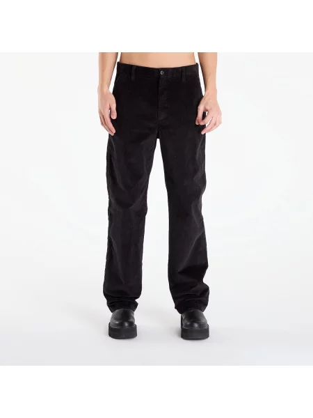 Pantaloni Calvin Klein Jeans Straight Corduroy Pants Black negru