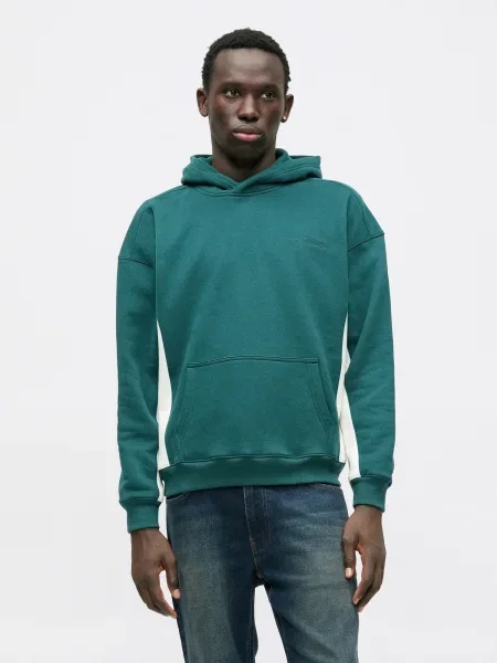 HOLLISTER Tréning póló ekrü / smaragd